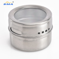 Factory High Quality Stainless Metal Steel Storage Magnetic Spice Jars